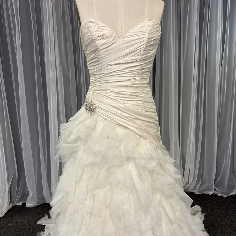 Maggie Sottero Couture Silk Strapless Wedding Gown